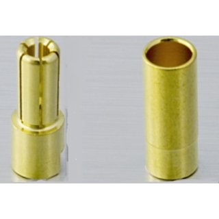 5,5mm Goldkontakt ST+BU (geschlitzt) / Typ "L" / 1 Paar / (Art.Nr. 1x 10190 / 1x 10189) (z.B. passend zum Anti-Blitz-Steckersatz 5,5mm)