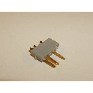 MPX-Stecker 3-Pol schr&auml;g /- Multiplex: